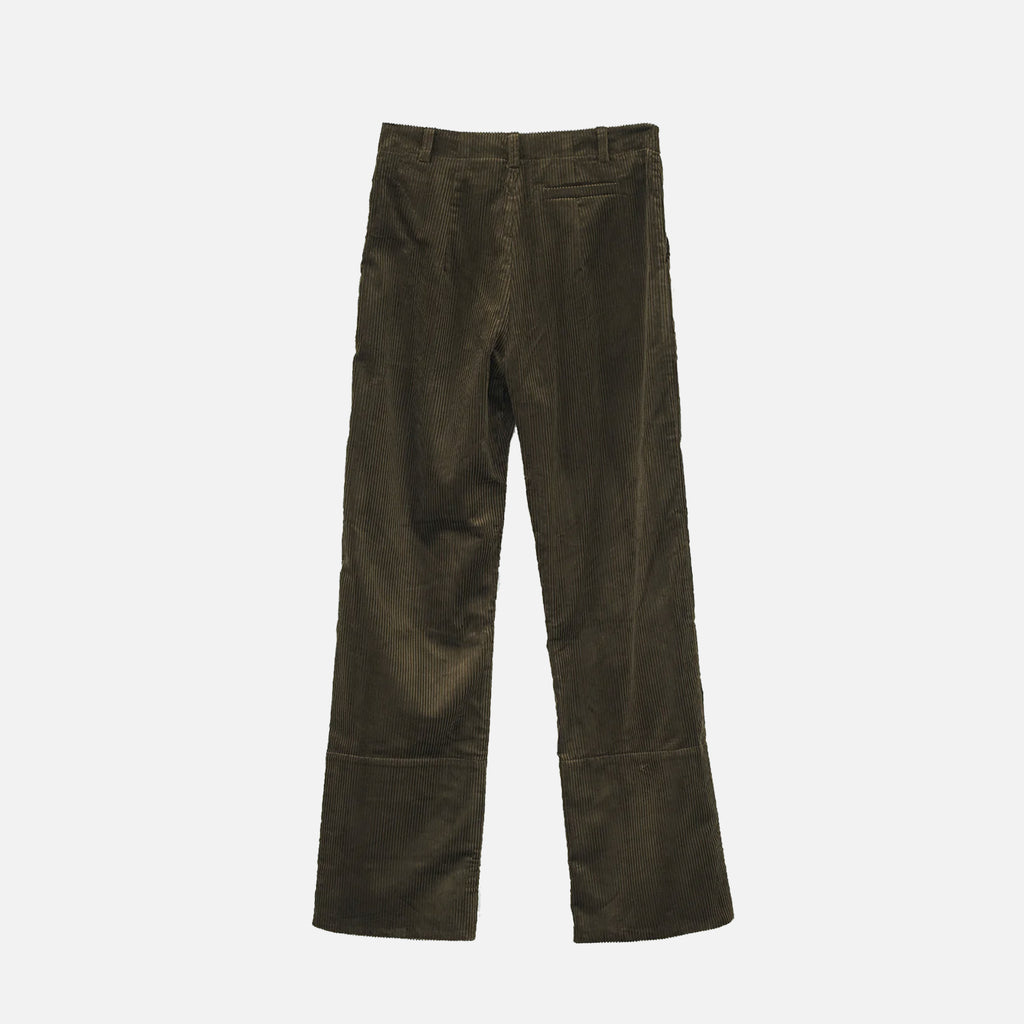 Corduroy Box Trousers Brown