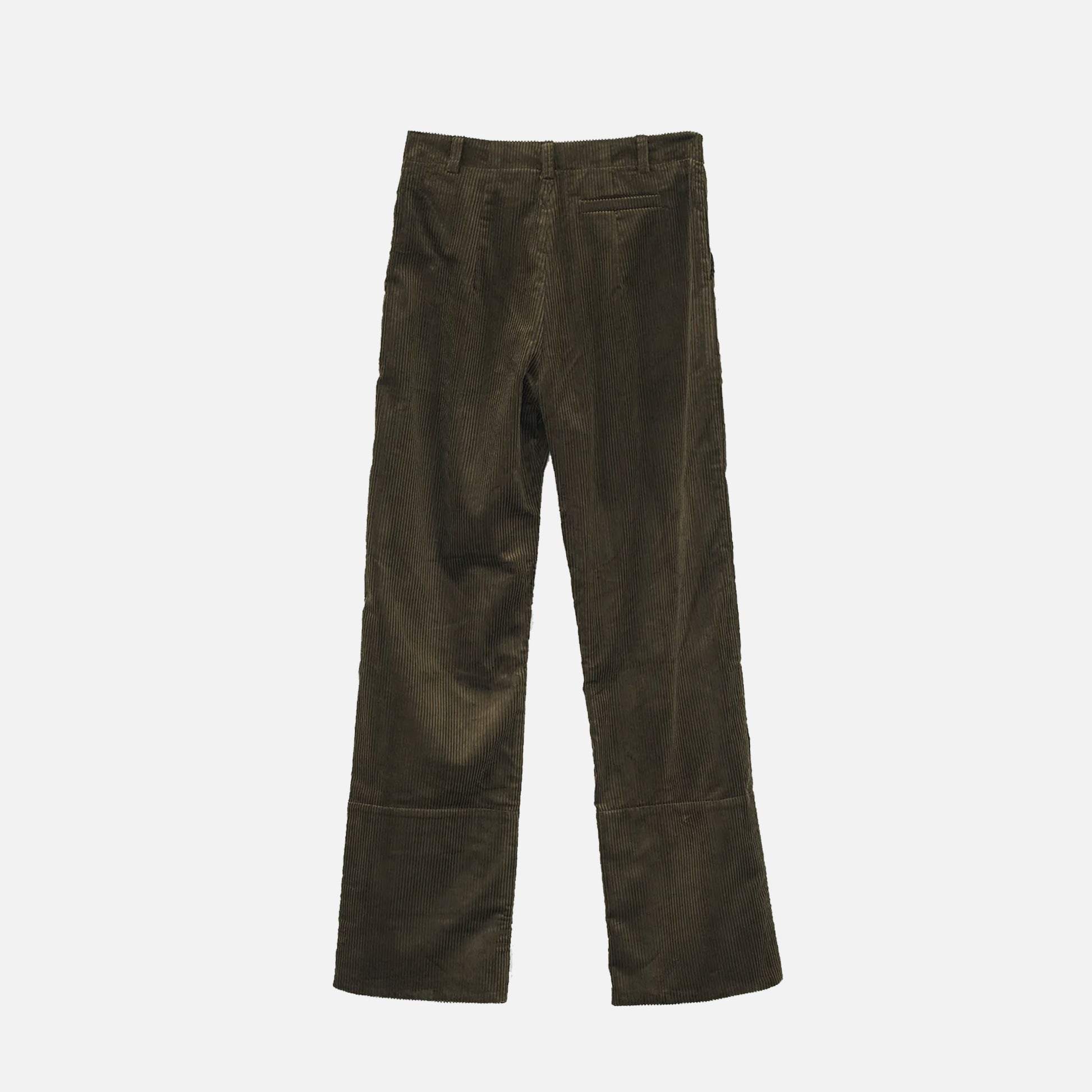 Corduroy Box Trousers Brown