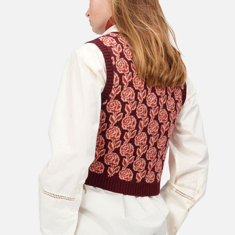 Cambridge Vest Rose Red