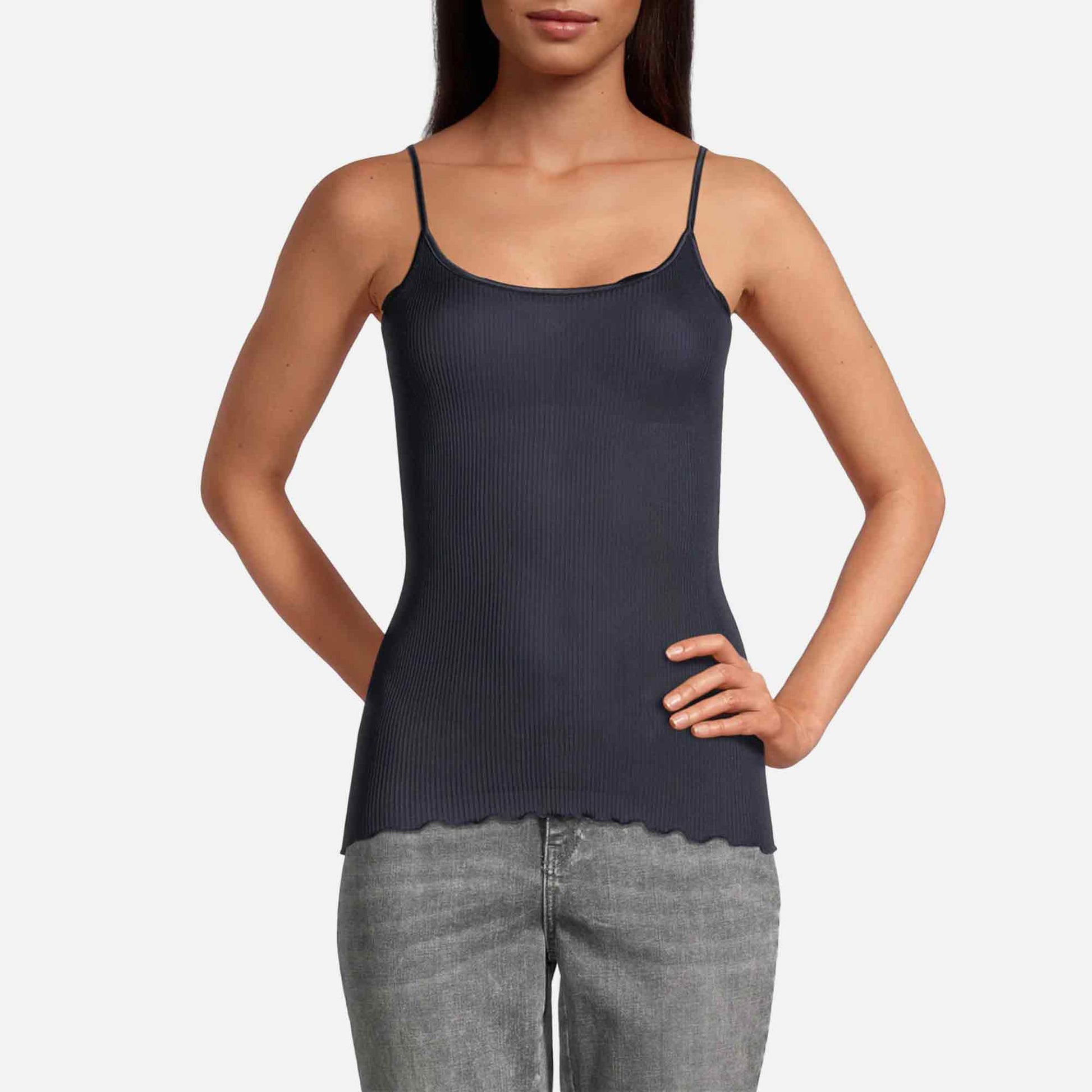 Cami Top Silk Rib Blue