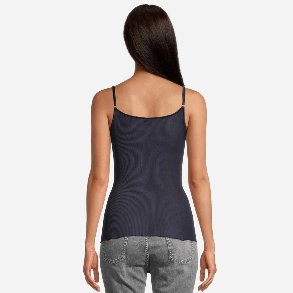 Cami Top Silk Rib Blue