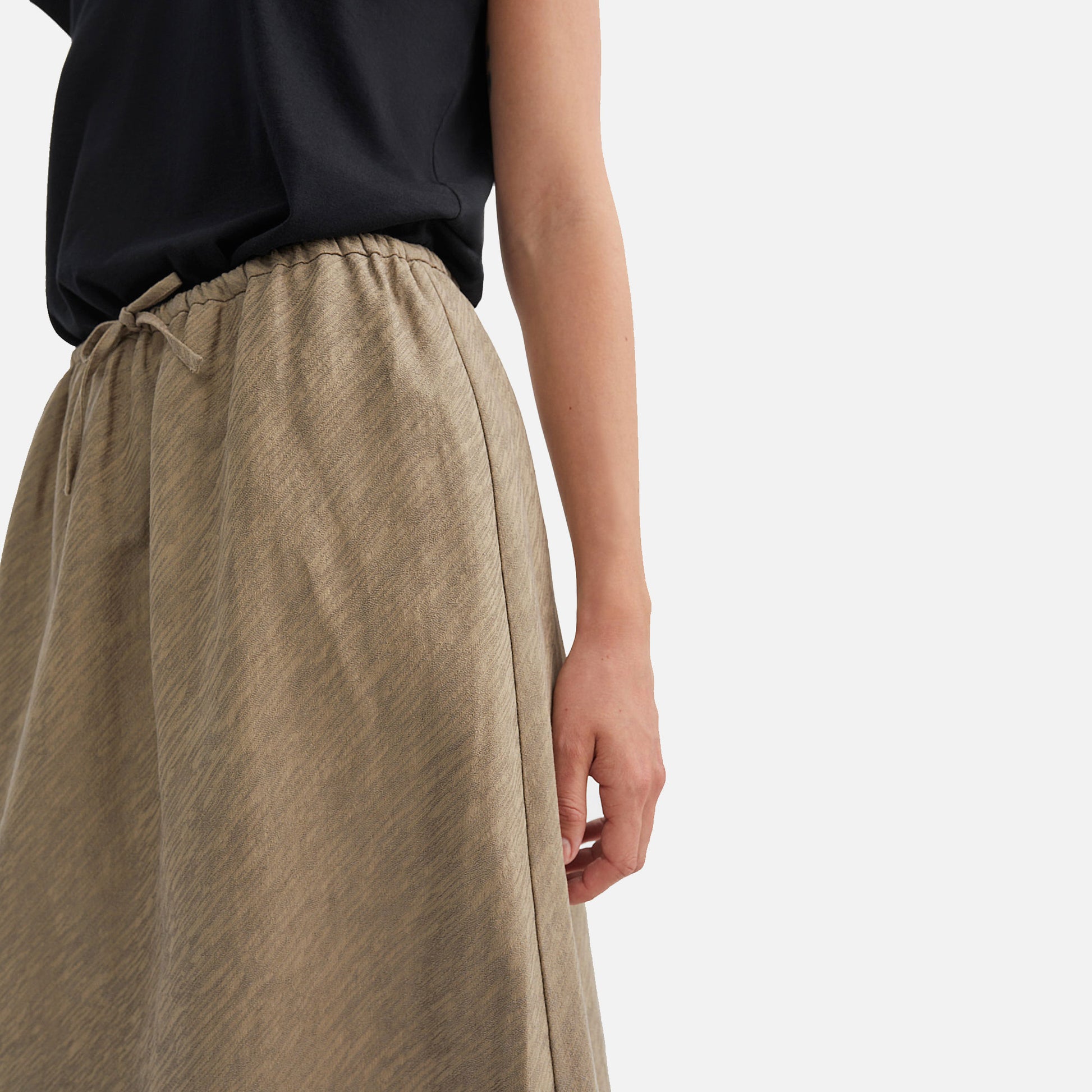 Camille Skirt Stone Moss