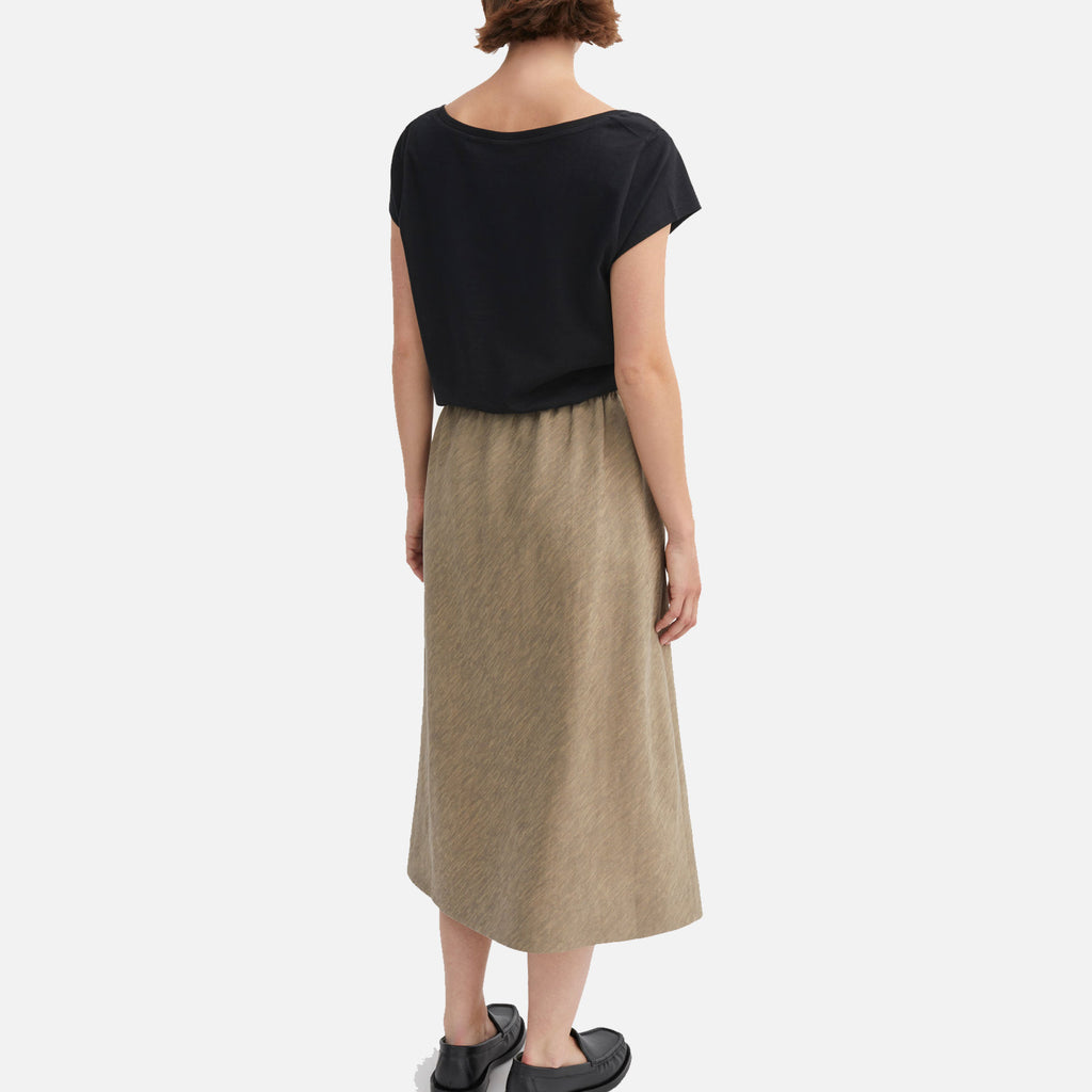 Camille Skirt Stone Moss