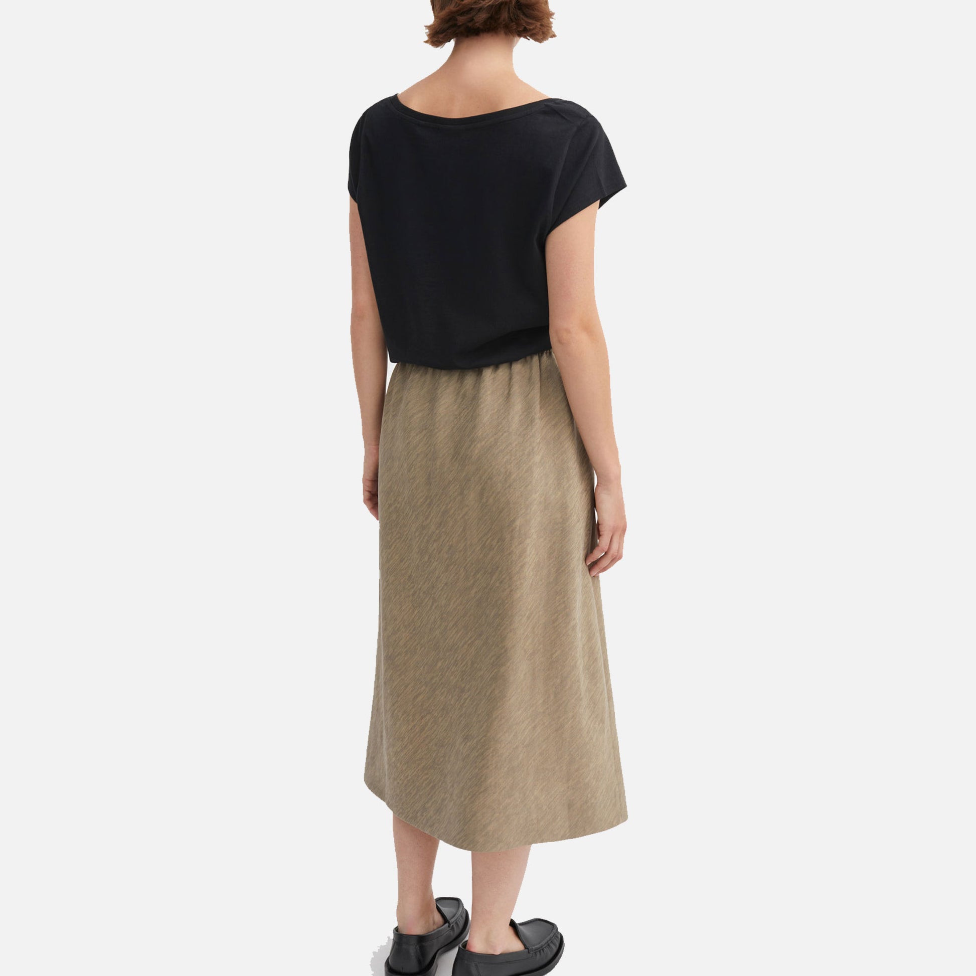 Camille Skirt Stone Moss
