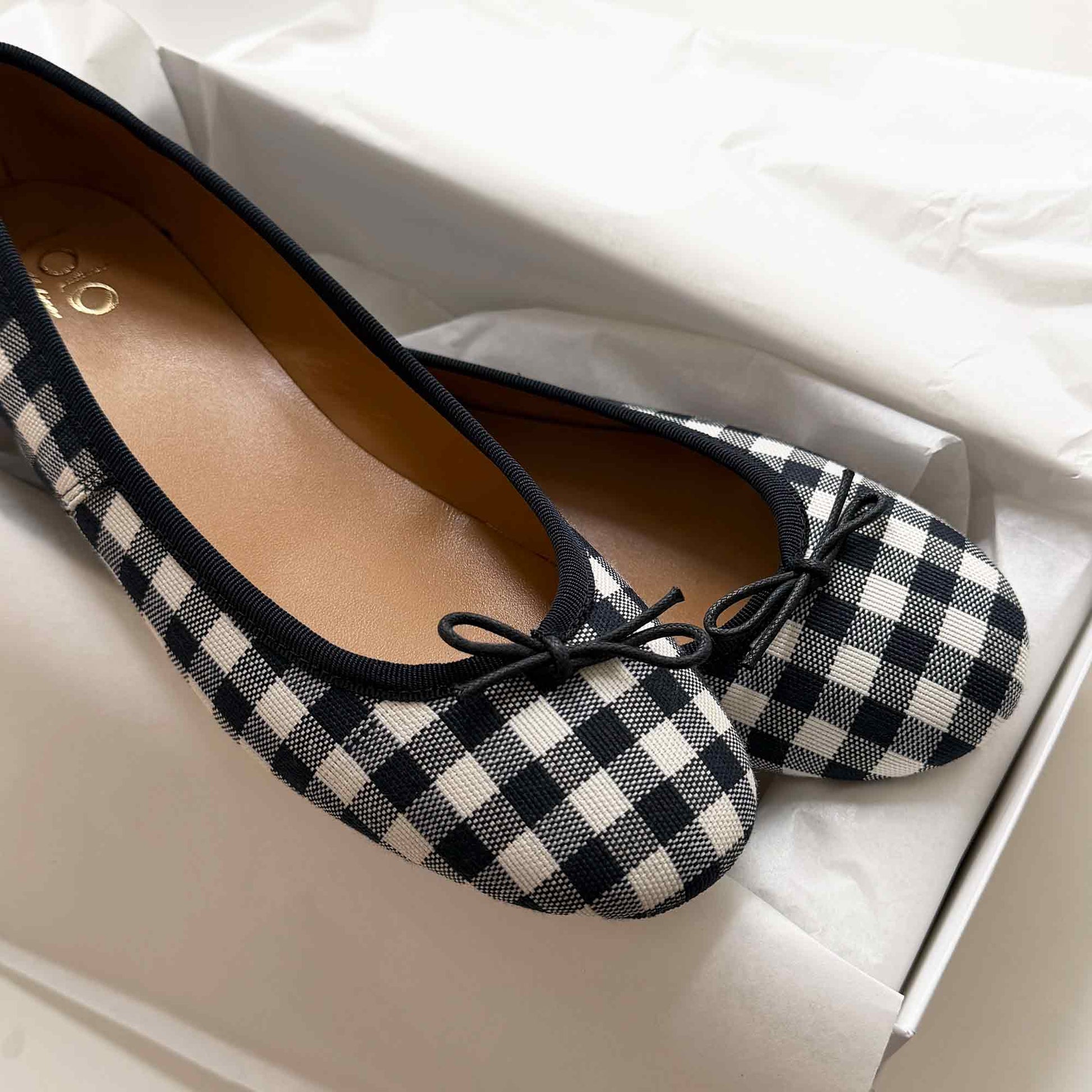 Capri Ballerina Check Navy