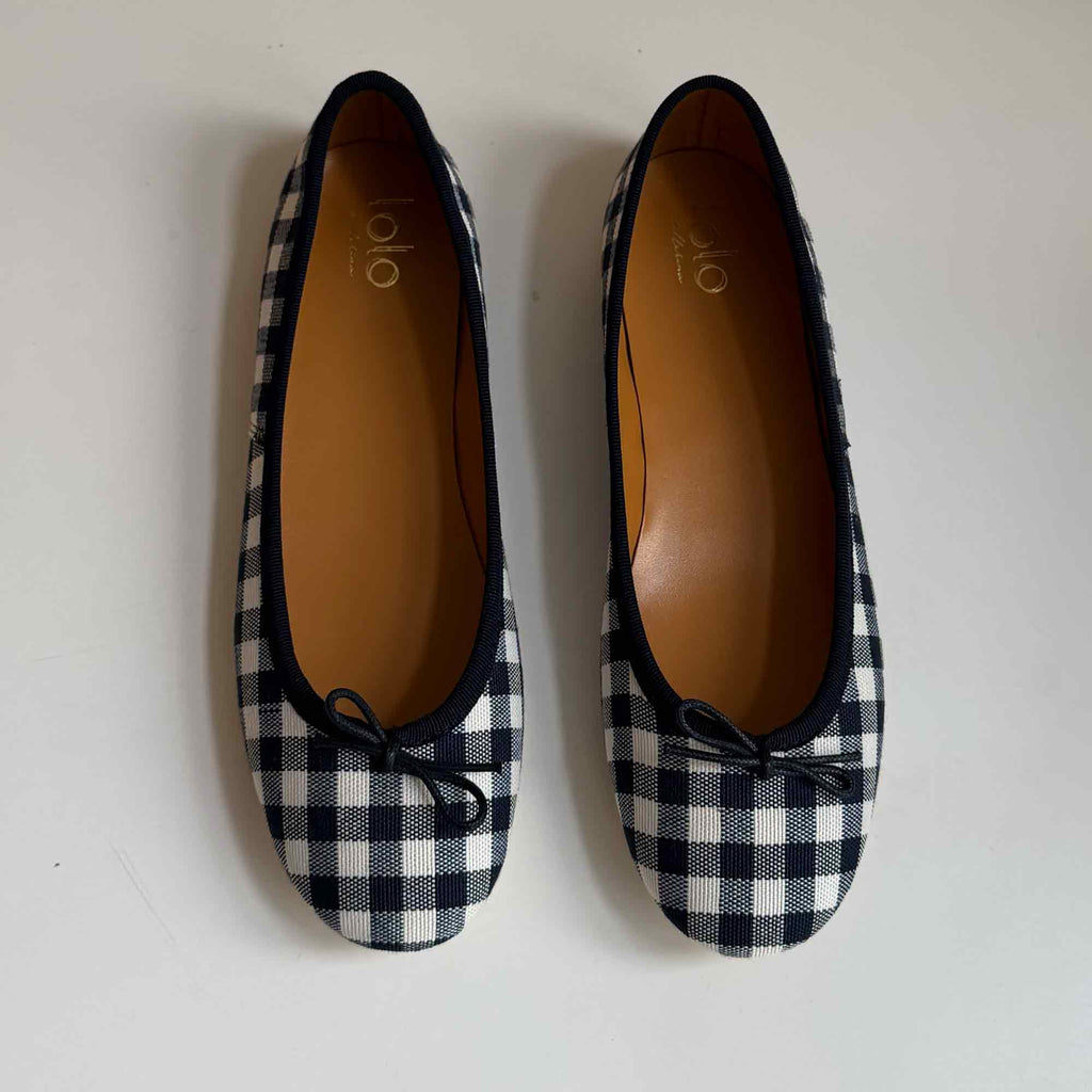 Capri Ballerina Check Navy