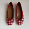 Capri Ballerina Check Rosso