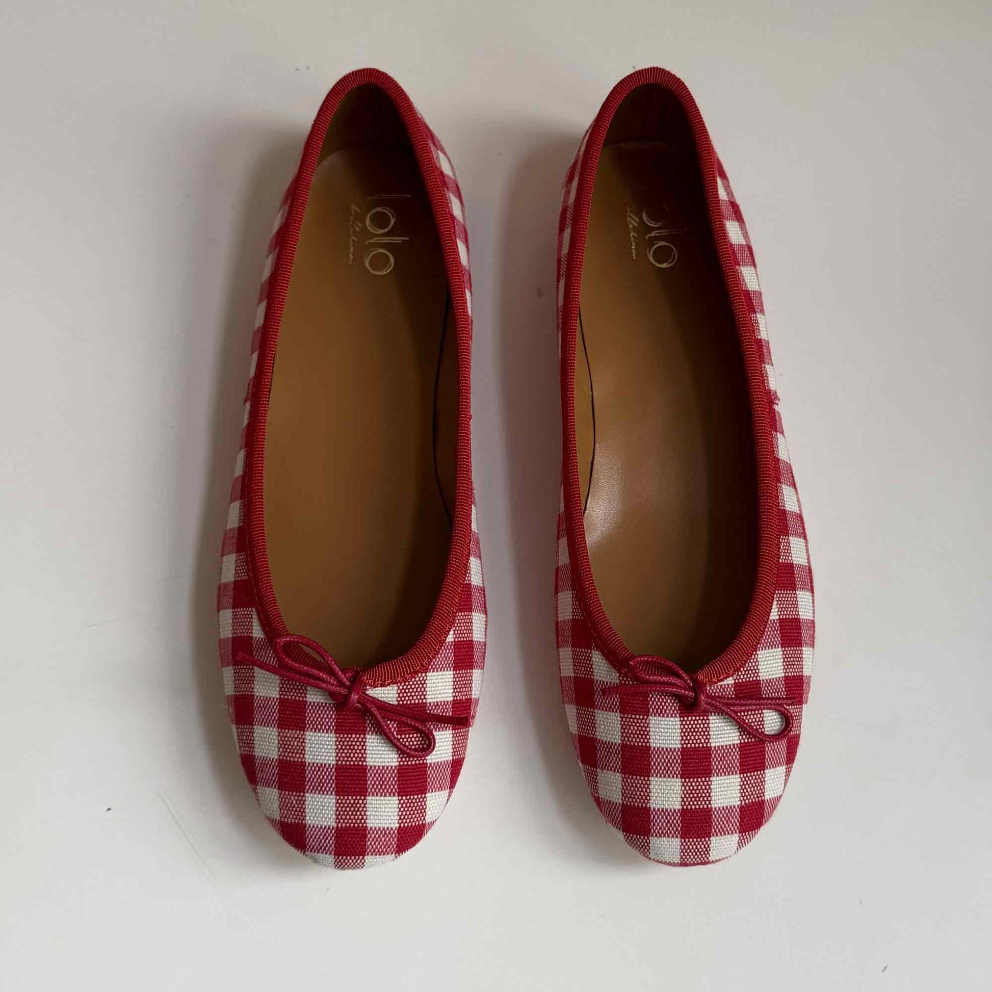 Capri Ballerina Check Rosso
