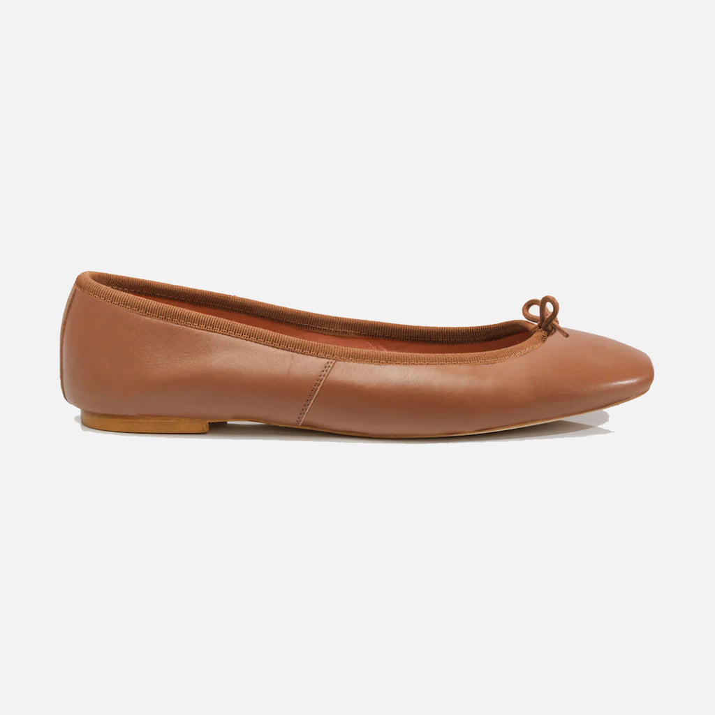 Capri Ballerina Nappa Chestnut