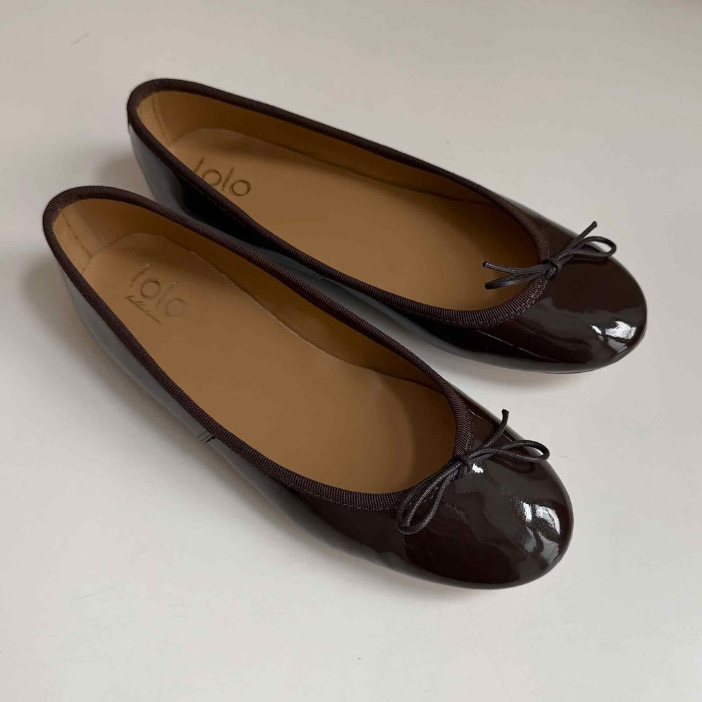 Capri Ballerina Vernice Bordeaux