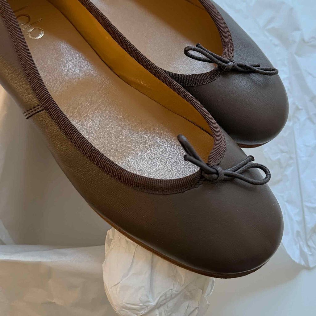 Capri Dolce Vita Heeled Ballerina Nappa Chocolat