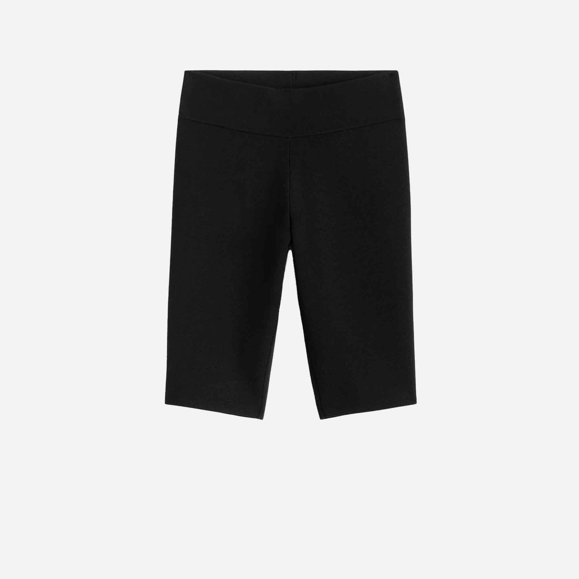 Capri Knit Shorts Black