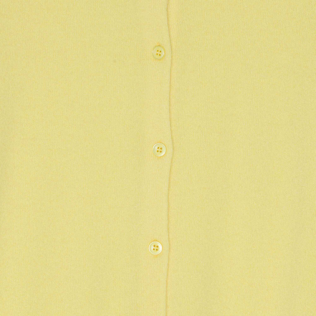Carl Cashmere Cardigan Light Yellow