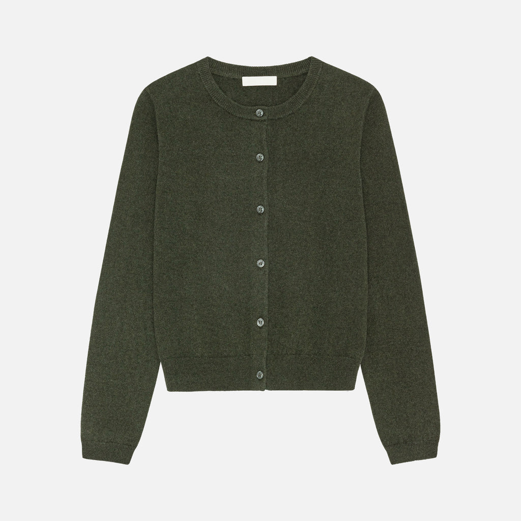 Carl Cardigan Moss Green