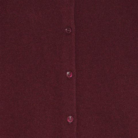 Carl Cashmere Cardigan Burgundy