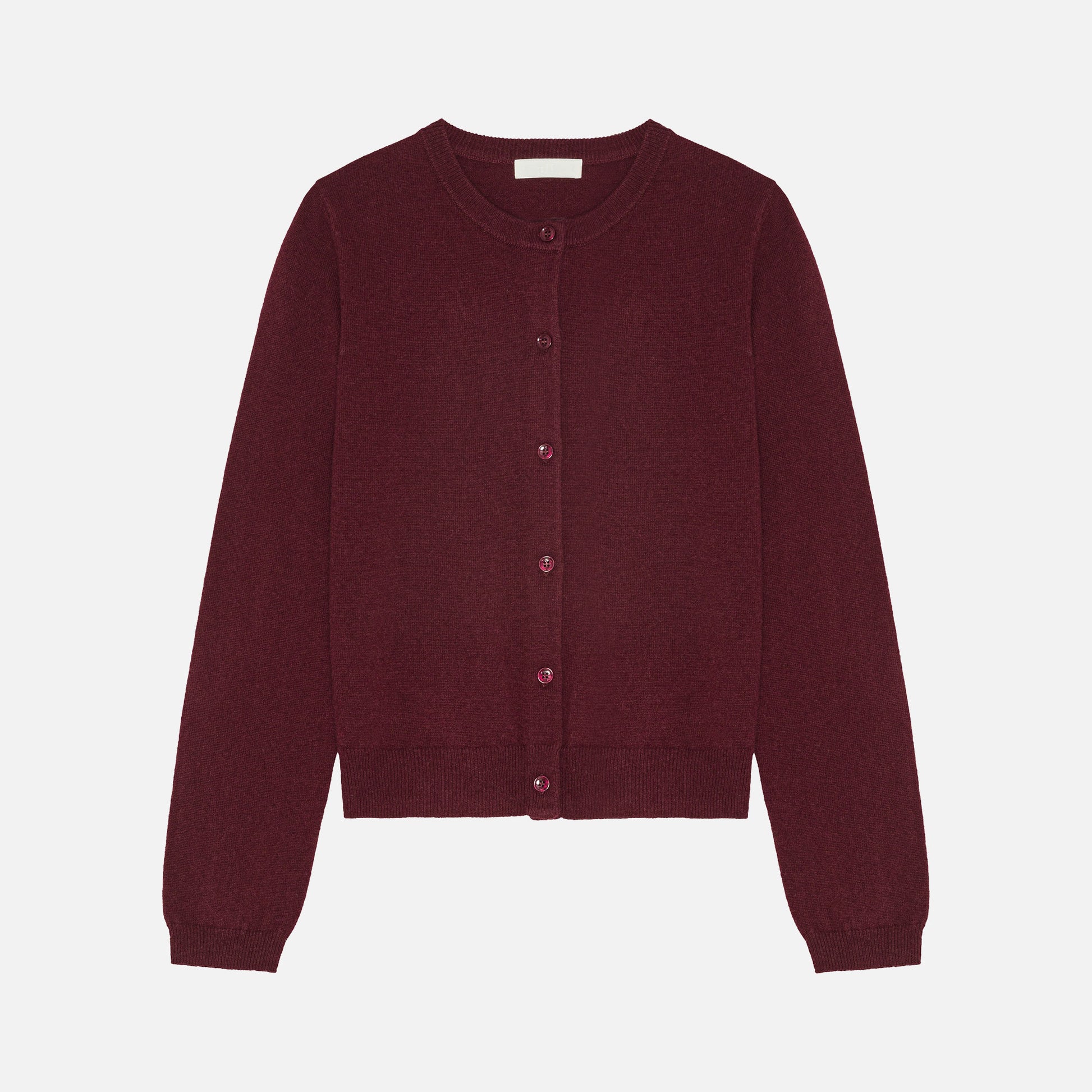 Carl Cashmere Cardigan Burgundy