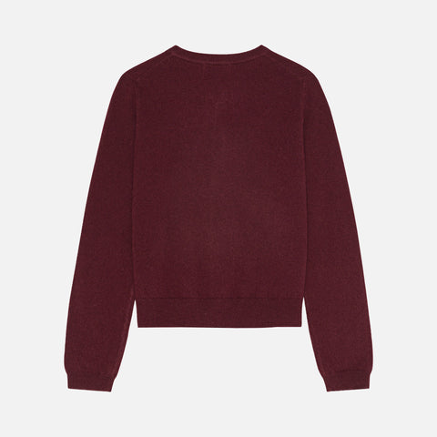 Carl Cashmere Cardigan Burgundy