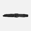 Carlie Straw Belt Black