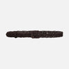 Carlie Straw Belt Dark Brown
