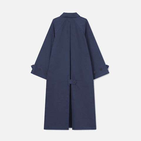 Caro Heavy Wool Twill Coat Dark Navy