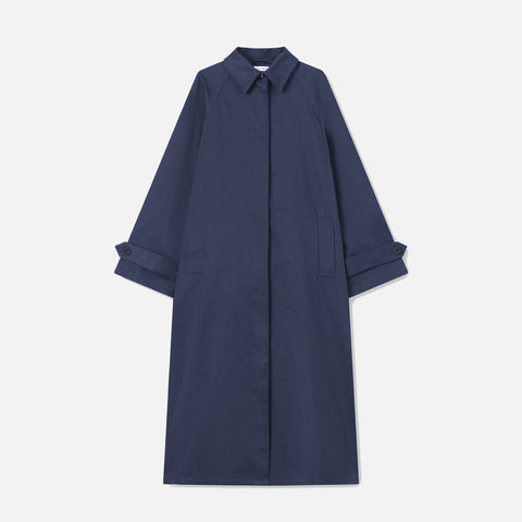 Caro Heavy Wool Twill Coat Dark Navy