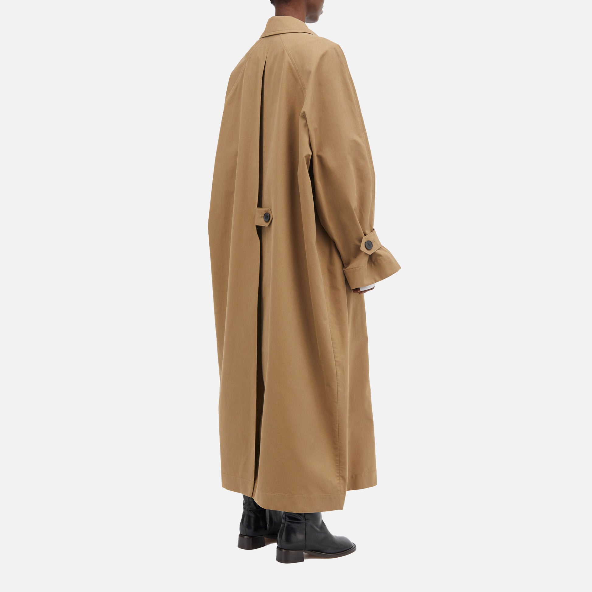 Caro Half Panama Coat Drab