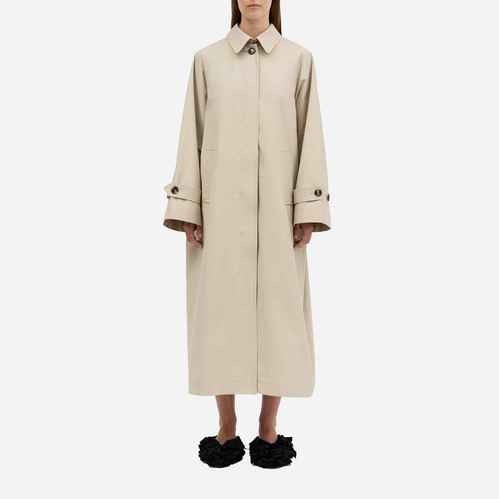 Caro Half Panama Coat Stone