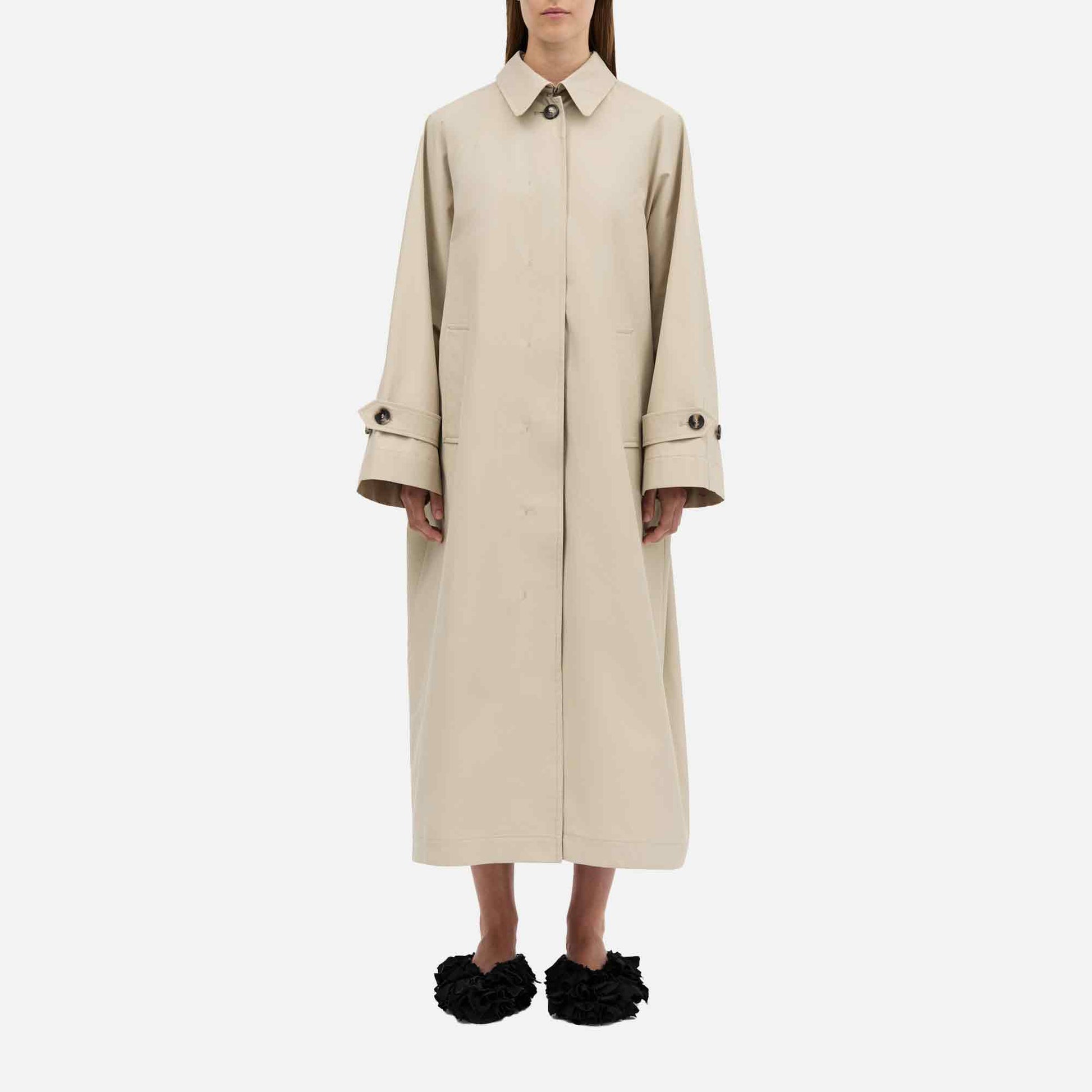 Caro Half Panama Coat Stone
