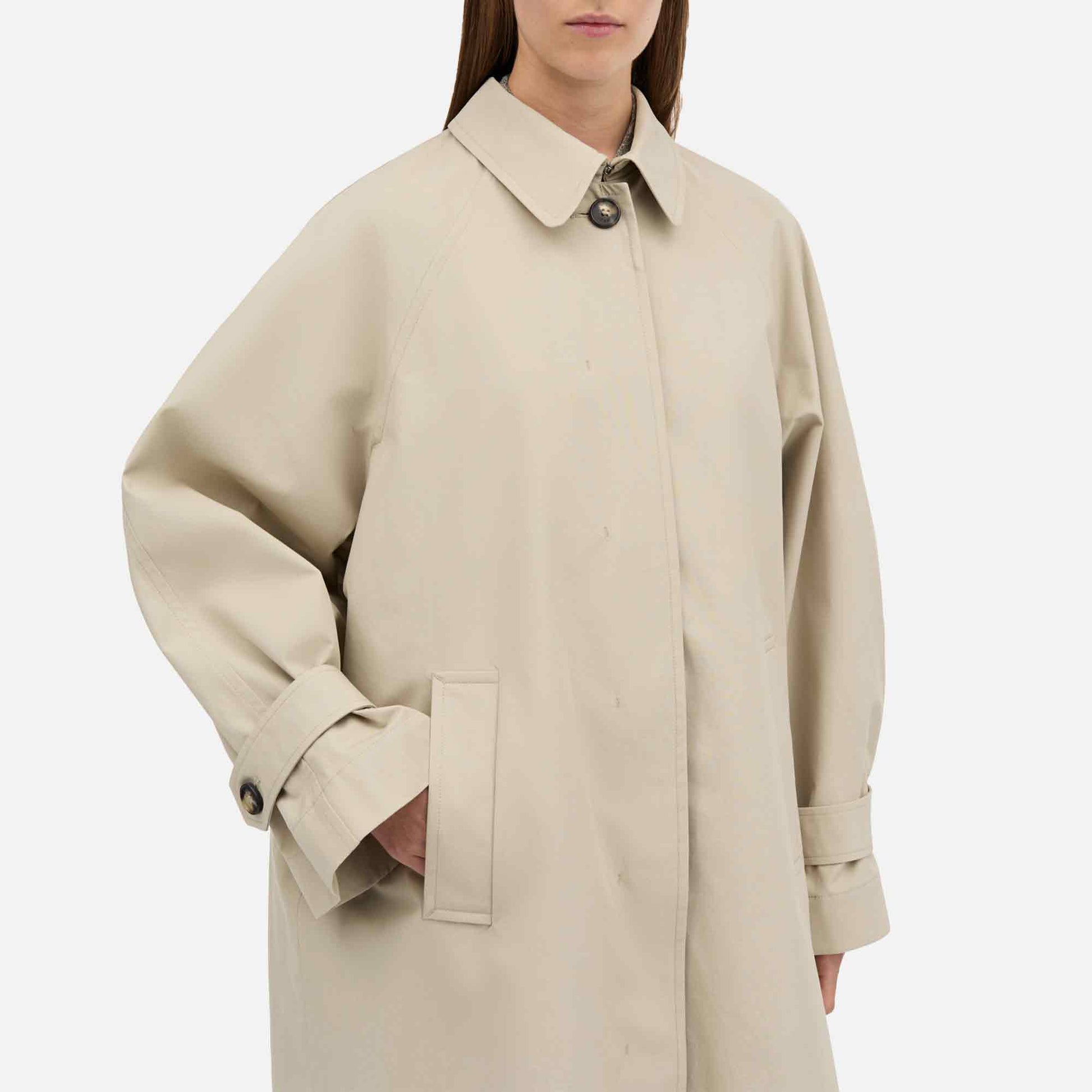 Caro Half Panama Coat Stone