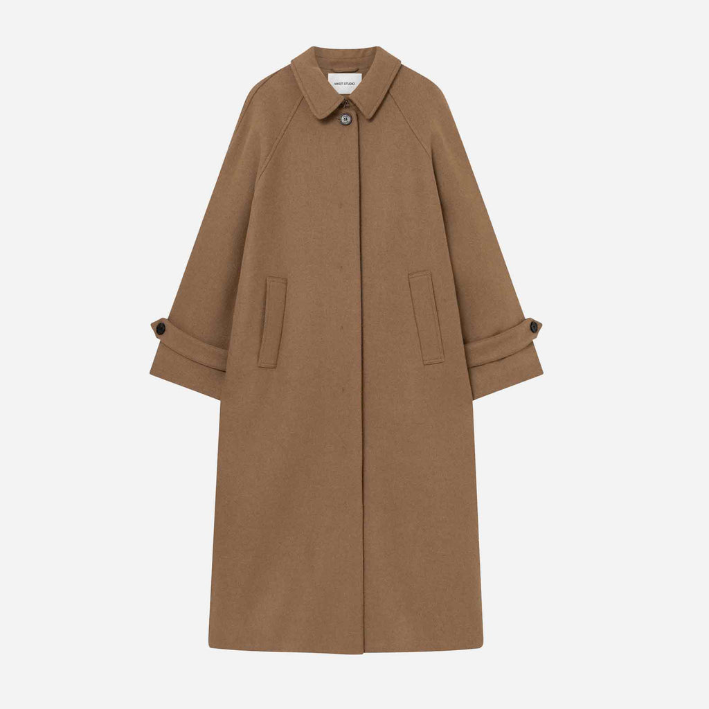 Caro Two Layered Wool Coat Praline