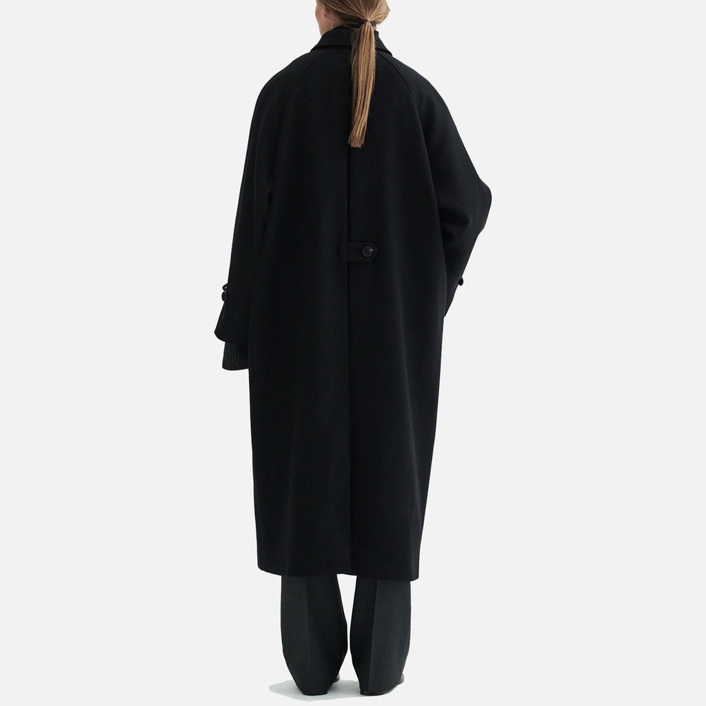 Caro Two Layered Wool Coat Black