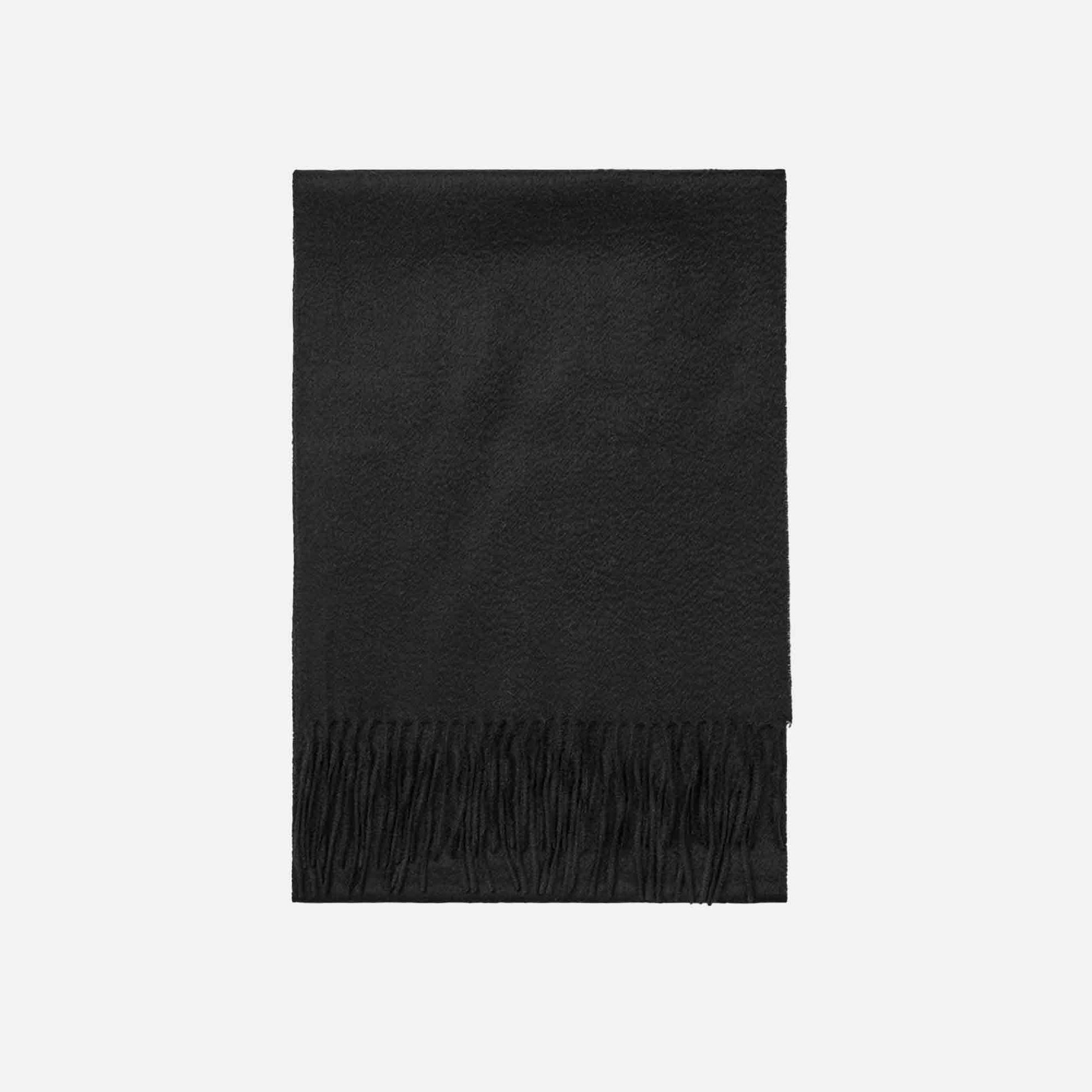 Cashmere Woven Scarf Black