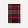 Cashmere Woven Scarf Checked Bordeaux