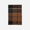 Cashmere Woven Scarf Checked Brown