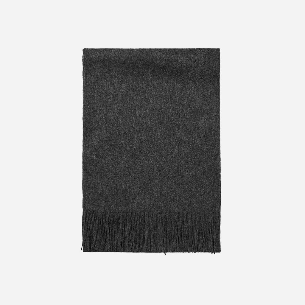 Cashmere Woven Scarf Dark Grey