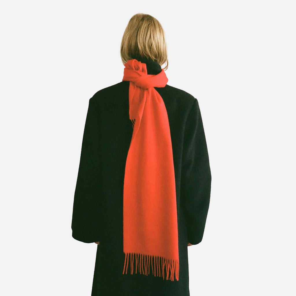 Cashmere Woven Scarf Red