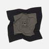 Centered Monogram Silk Scarf Black