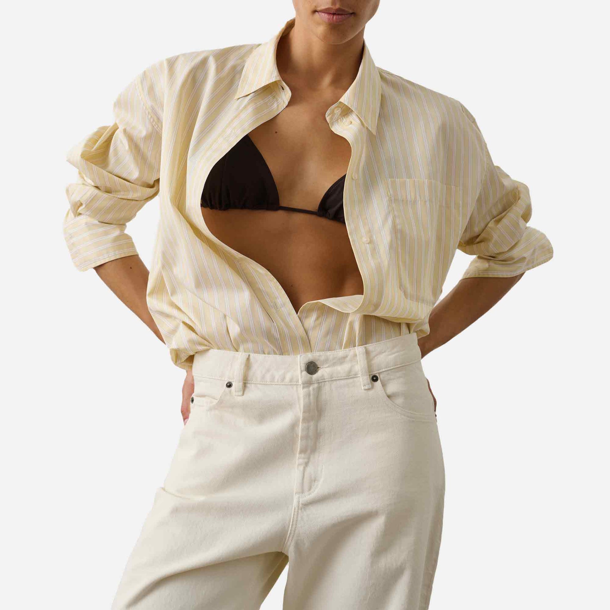 Carlotta Shirt Jaune/Ecru