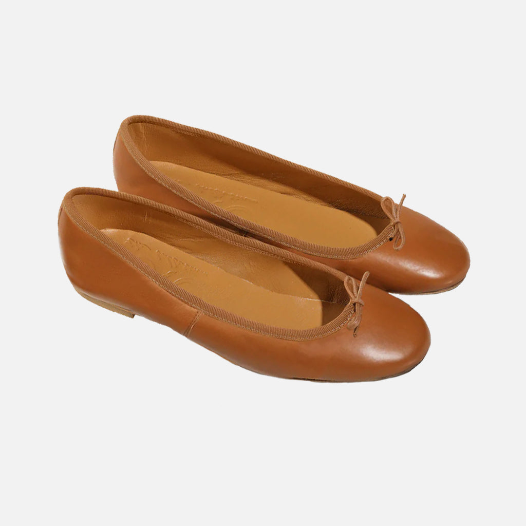 Capri Ballerina Nappa Chestnut