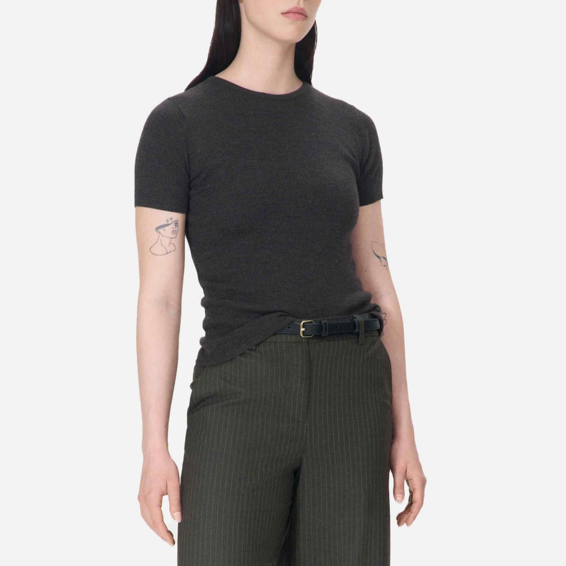 Chico Crewneck Dark Brown Melange