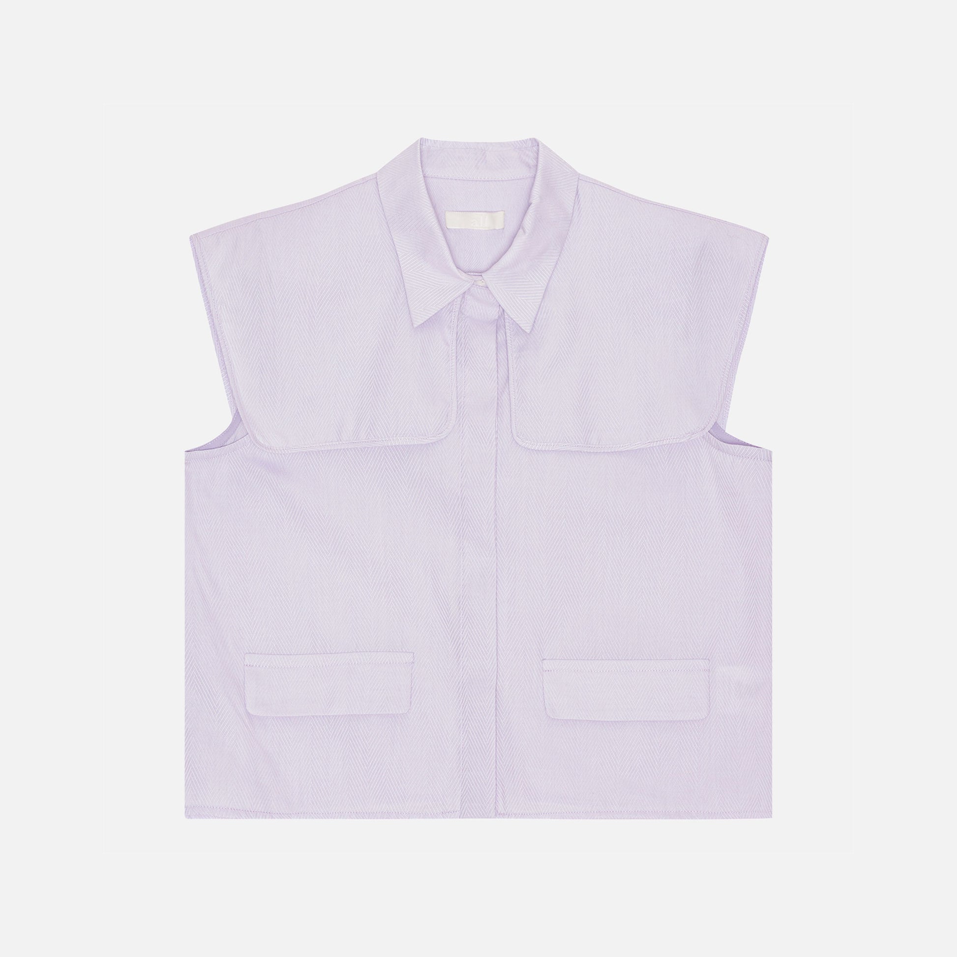 Christelle Shirt Light Purple Herringbone