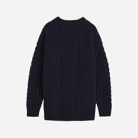 Chunky Cable Knit Navy