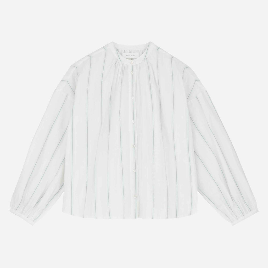 Cilla Shirt White/Navy Stripe