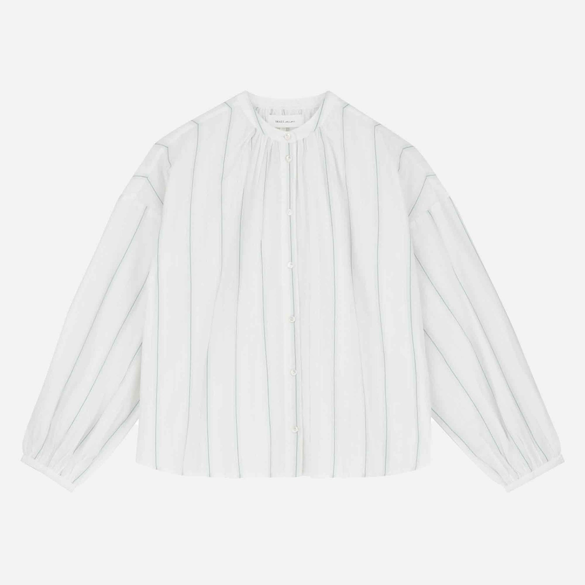 Cilla Shirt White/Navy Stripe