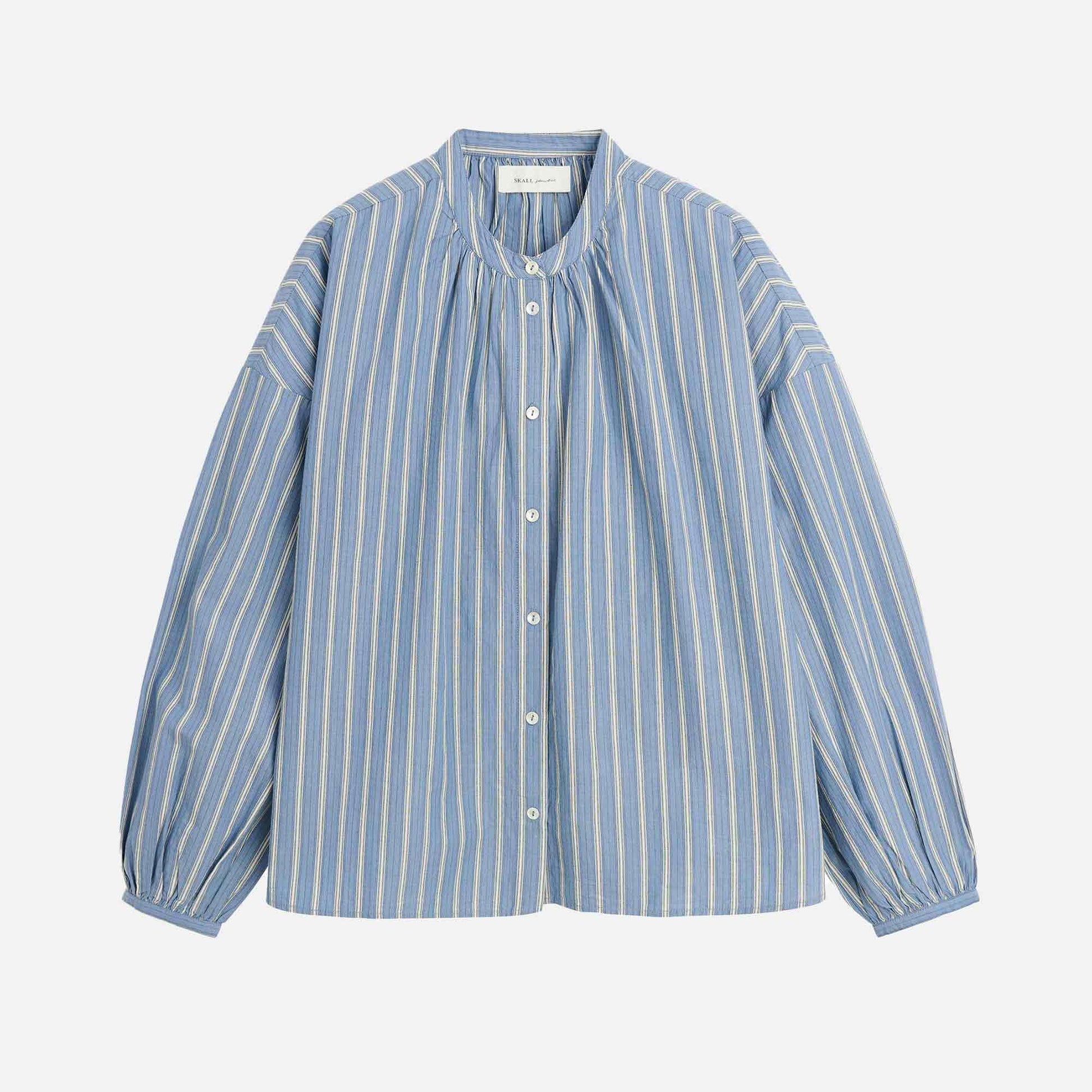 Cilla Shirt Blue/Black/White Stripe