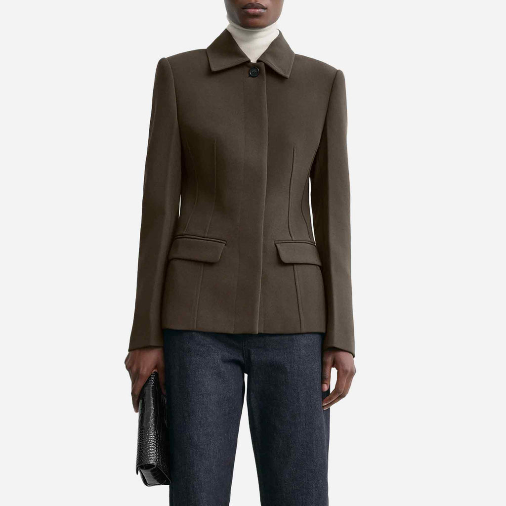 Cinched Pocket Jacket Bark