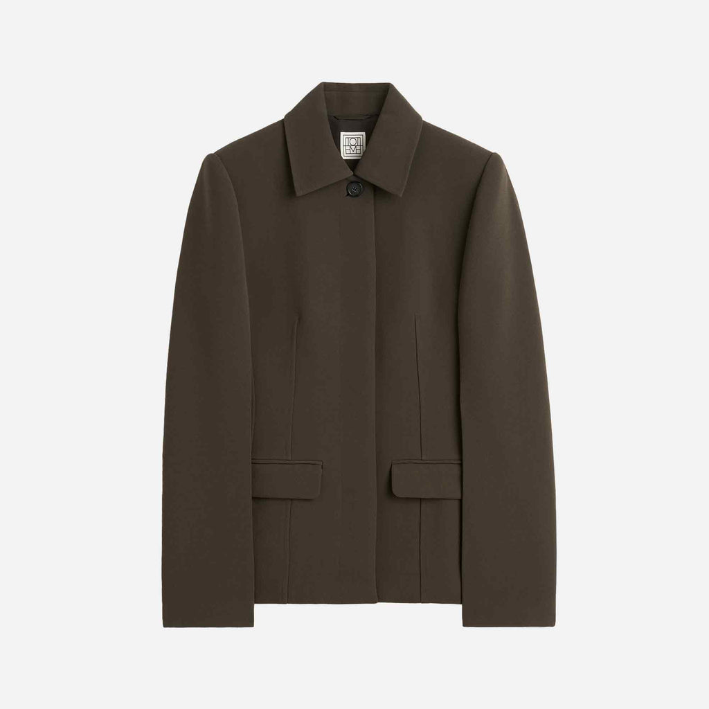 Cinched Pocket Jacket Bark