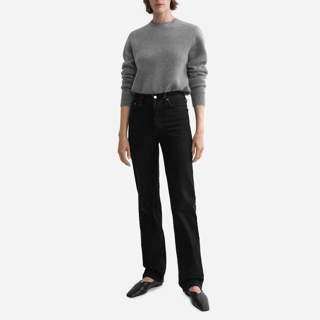 Classic Cut Denim Full Length Faded Black