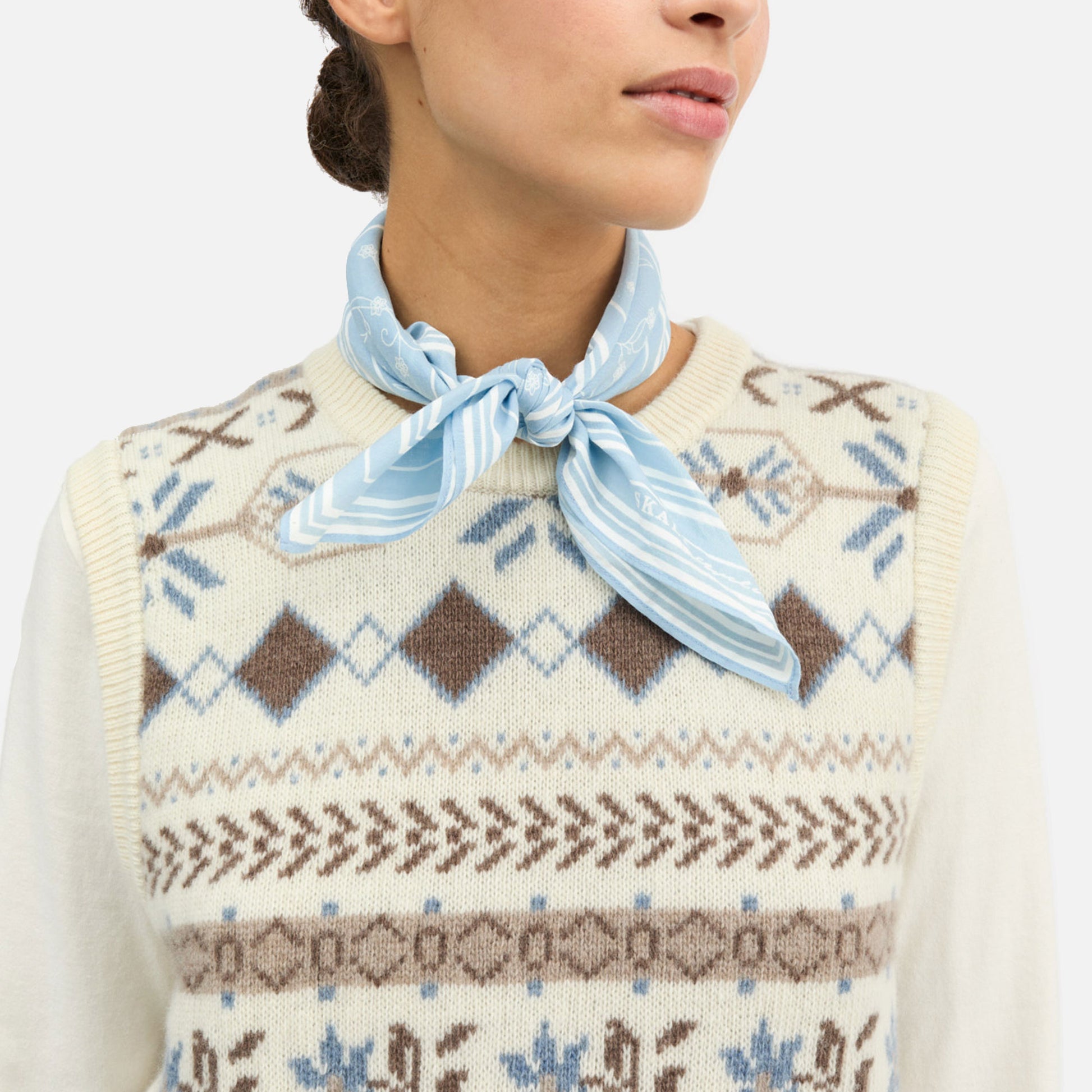 Classic Scarf 55x55 Sky Blue