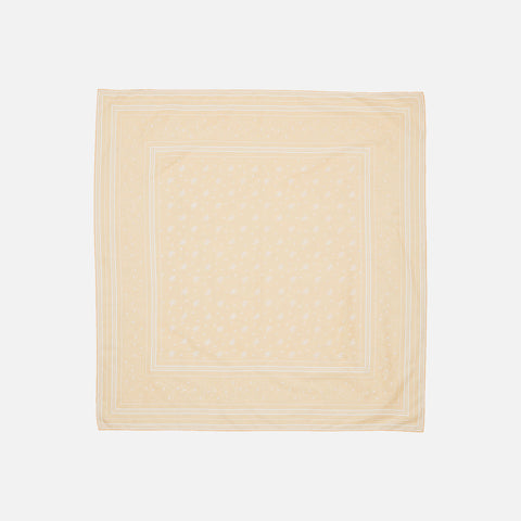 Classic Scarf 90x90 Light Peach/White